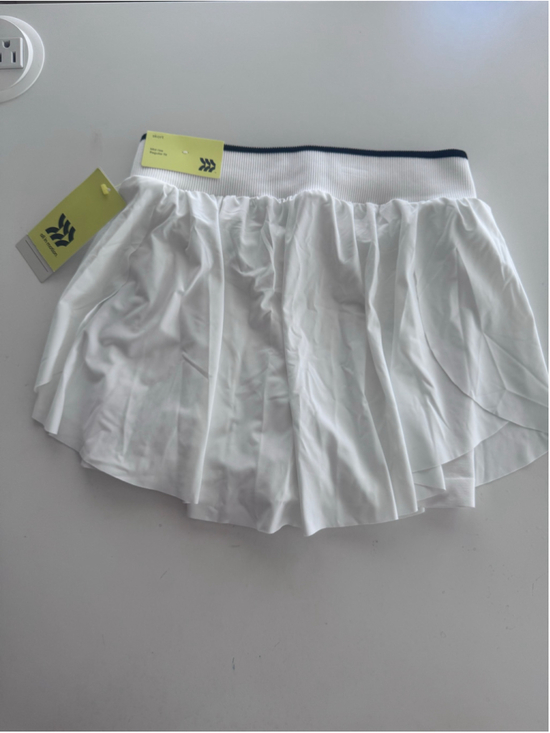 All in Motion Pants - Women's All in Motion White Skort with Black Waistband M